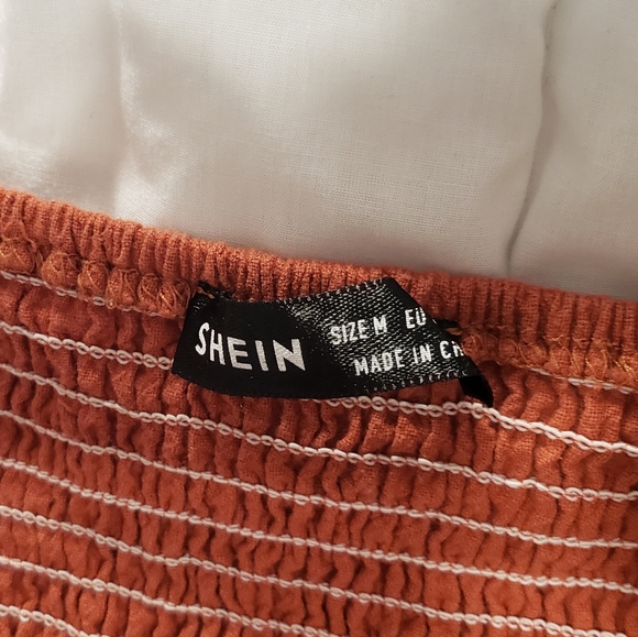 ORANGE Ruffle Trim Crop Top - Picture 4 of 4